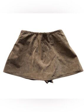 We The Free Taupe Suede Circle Skirt (NWT)